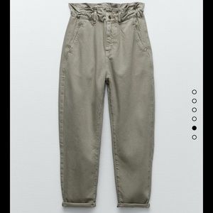 Zara Jeans Baggy Paperbag